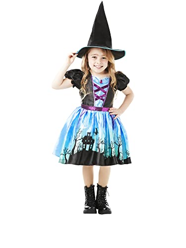 Rubie's Official Vollmondhexe, Halloween-Kostüm für Kinder, Größe Small, Alter 3-4 Jahre Halloween Rubie's Official Vollmondhexe, Halloween-Kostüm für Kinder, Größe Small, Alter 3-4 Jahre Halloween von Rubie's