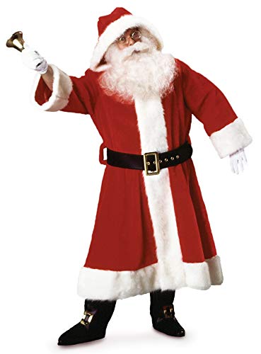Rubie's Official Weihnachtsmannanzug mit Kapuze aus Plüsch, aus alter Zeit von Rubie's