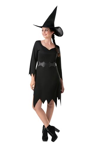 Rubie's Official Zauberin-Kostüm, Hexe, für Erwachsene, Schwarz, Größe S Halloween von Rubie's
