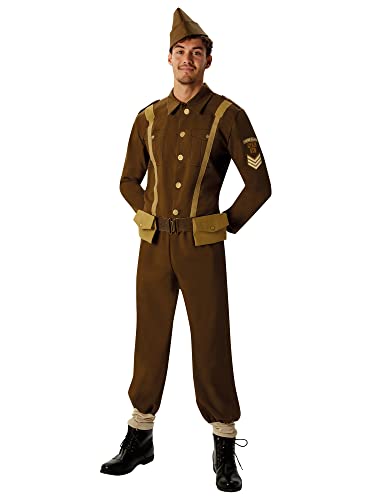 Rubie's Official Zweiter-Weltkrieg-Soldatenkostüm, Erwachsenenkostüm, Standardgröße von Rubie's