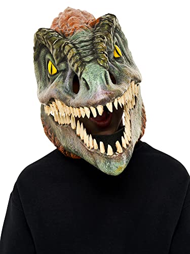 Rubie's Offizielle Jurassic World Pyroraptor bewegliche Kiefermaske, Dinosaurier-Kindermaske, Einheitsgröße von Rubie's