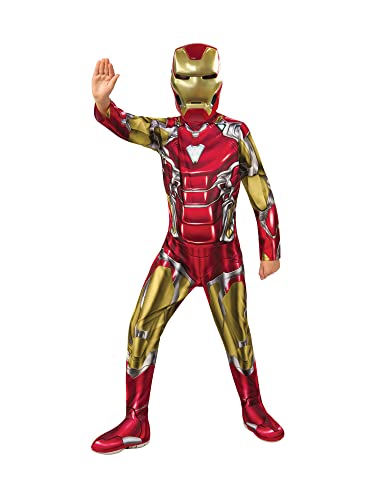 Rubie's Offizielles Kostüm Iron Man, Avengers Endgame, klassisch, Kindergröße S, 3-4 Jahre, Körpergröße 117 cm von Rubie's