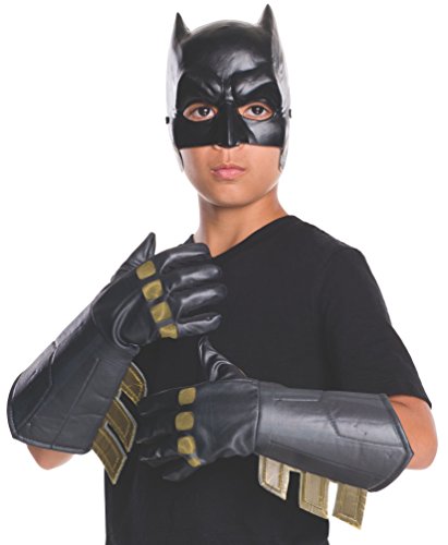 Rubie´s Offizielles Batman Handschuhe Handschuhe Zubehör Dawn of Justice, Kinder Kostüm von Rubie´s