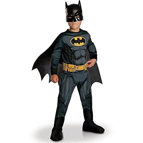 RUBIE'S I-630856L Offizielles Größe L 7–8 Jahre, Jungen, Klassisches Batman-Kostüm, 7-8 ans-117 à 128 cm von RUBIE'S