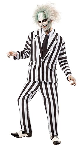 Rubie's Offizielles Beetlejuice Deluxe-Kostüm für Erwachsene, Standard/Medium von Rubie's