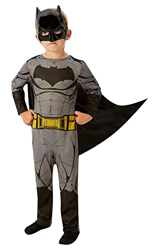 Rubie's Hochwertiges Batman-Kinder-Kostüm, Offizielles „DC Justice League“-Lizenzprodukt, 640807L, Multi-colored, Large Age 7-8 Jahre, Height 128 cm von Rubie's
