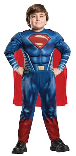 Rubie's 640813M 's Official DC Justice League Deluxe Superman Kinder Kostüm, Blau von Rubie's