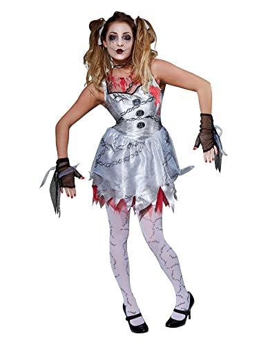 Rubie's Offizielles Damen-Kostüm mit Totenmotiv, Halloween-Zombie-Motiv, Größe L Halloween Rubie's Offizielles Damen-Kostüm mit Totenmotiv, Halloween-Zombie-Motiv, Größe L Halloween von Rubie's