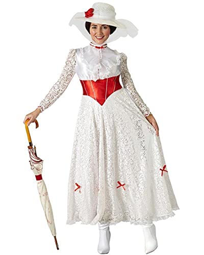 Rubie's Offizielles Disney-Kostüm Mary Poppins, „Jolly Holiday“, Damen, Disney-Musical, Erwachsenenverkleidung, Größe S von Rubie´s