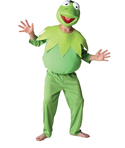 Rubie´s Offizielles Disney Muppets Kermit Kostüm Deluxe für 5–6 Jahre – Medium von Rubie´s