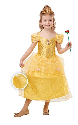 Rubie's Offizielles Disney Prinzessin Belle Mädchen Kostüm Glitzer und Glitzer von Rubie´s