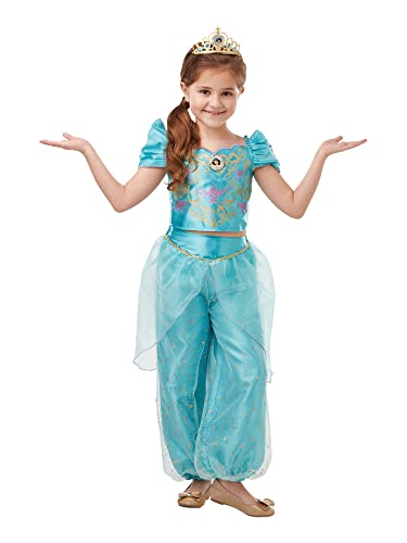 Rubie's Offizielles Disney-Kostum, Prinzessin Jasmin Aladdin, Glitzer, Mädchen-Kostüm von Rubie´s