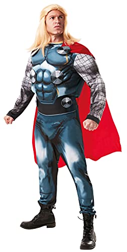 Rubie's Offizielles Luxuskostüm Thor, Marvel, für Erwachsene, Standardgröße, blau von Rubie's