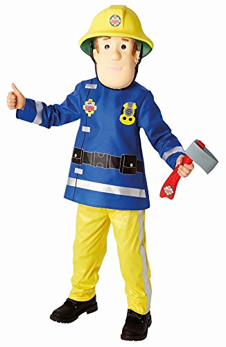 Rubie's offizielles Kid's Feuerwehrmann Sam Kostüm - small, bunt, Welttag des Buches von Rubie's