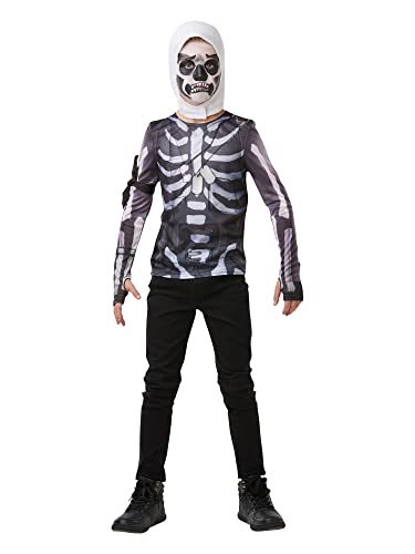 Rubie's Offizielles Fortnite Skull Trooper Kostüm Kit, Gaming Skin, Small (140 cm) von Rubie's