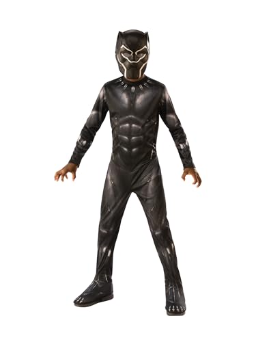Rubie's Offizielles Kostüm Black Panther, Avengers, klassisch, Kindergröße M, 5-7 Jahre, Körpergröße 132 cm von Rubie's