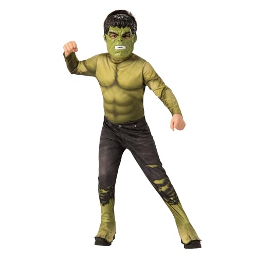 Rubie's Offizielles Kostüm Hulk, Avengers Endgame, klassisch, Kindergröße M, 5-7 Jahre, Körpergröße 132 cm von Rubie's