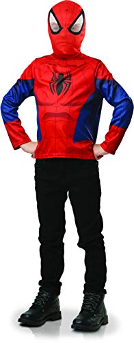 Rubies – Offizielles Marvel – Top Classic Spider-Man + Maske (Kinder) – Einheitsgröße 5 – 8 Jahre von Rubie’s