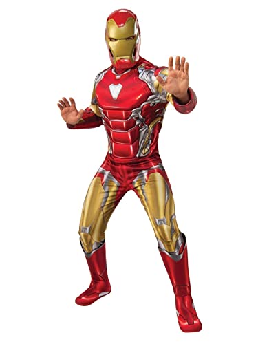 Rubie's Offizielles Luxuskostüm Iron Man, Avengers Endgame, Kampfanzug, für Herren, Erwachsene, Standardgröße/Größe M Halloween Rubie's Offizielles Luxuskostüm Iron Man, Avengers Endgame, Kampfanzug, für Herren, Erwachsene, Standardgröße/Größe M Halloween von Rubie's