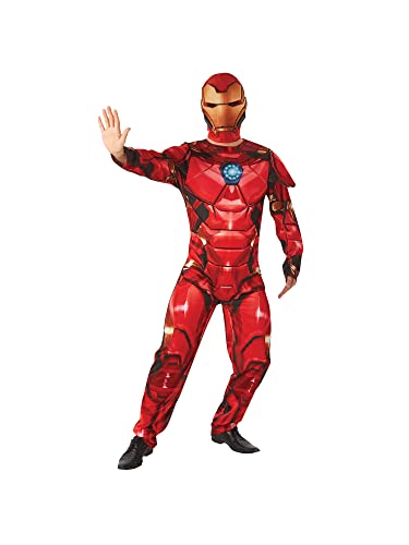 Rubie's Offizielles Luxuskostüm Iron Man, Disney Marvel, Superheld, für Erwachsene, Herren, Standardgröße/Größe M von Rubie's