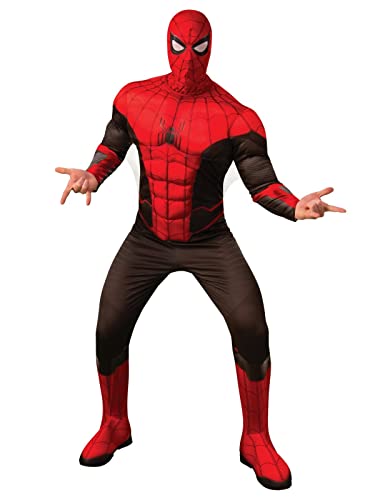 Rubie's Offizielles Luxuskostüm Spider-Man, Marvels Spider-Man 3: No Way Home, für Erwachsene, Overall und Stoffmaske, Größe XL von Rubie's