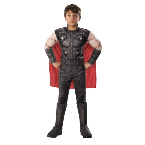 Rubie's Offizielles Luxuskostüm Thor, Avengers Endgame, Kindergröße M, 5-7 Jahre, Körpergröße 132 cm Halloween Rubie's Offizielles Luxuskostüm Thor, Avengers Endgame, Kindergröße M, 5-7 Jahre, Körpergröße 132 cm Halloween von Rubie's