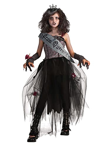 Rubie's Official Goth-Abschlussballköniginnenkostüm für Mädchen, Größe XL, Mehrfarbig von Rubie's