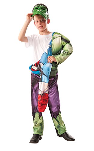 Rubie's Offizielles Marvel Avengers Assemble Deluxe Hulk to Captain America Kinderkostüm – Großes Halloween von Rubie's