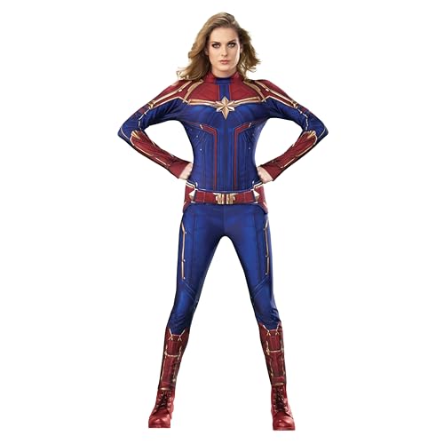 Rubie's Offizielles Marvel-Luxuskostüm Captain Marvel, Helden-Anzug, für Damen, Erwachsene, Größe XS von Rubie's