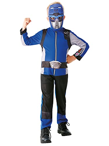 Rubie's Offizielles Power Rangers, Beast Morphers Kostüm – Blue Ranger, klassisches Kinderkostüm, Größe S, 3–4 Jahre von Rubie's