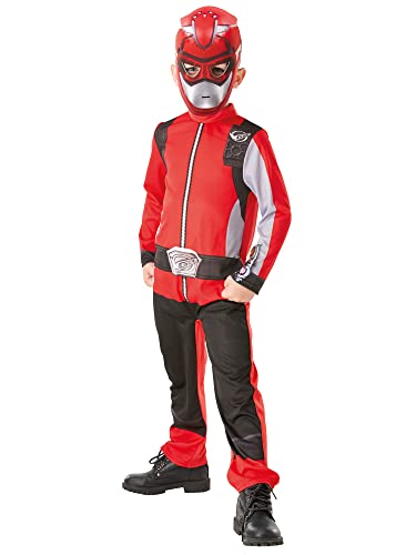 Rubie's Offizielles Power Rangers, Beast Morphers Kostüm – Red Ranger, klassisches Kinder-Kostüm, Größe S, 3-4 Jahre von Rubie's