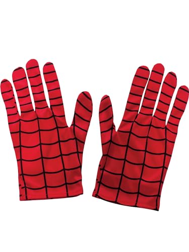 Rubie's Offizielles Kostümzubehör Spidermans Handschuhe, für Kinder, Einheitsgröße, rot von Rubie's