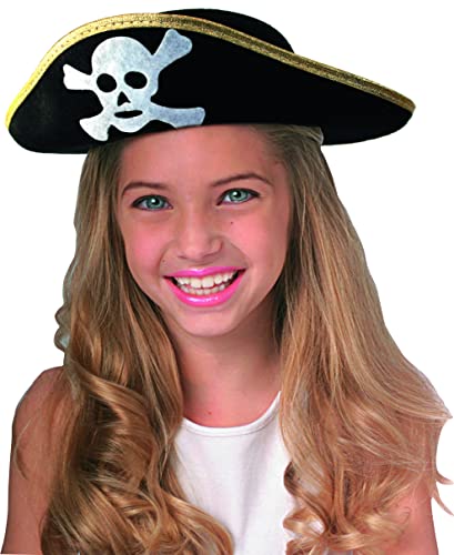 Rubies, Piratenhut, schwarz, für Kinder, Zubehör von Rubies Costume Co