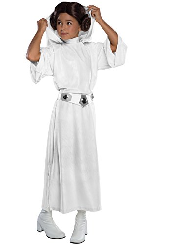 Rubie's Prinzessin Leia-Kostüm für Kinder Star Wars Karneval Weiss 116 (5-6 Jahre) von Rubie's