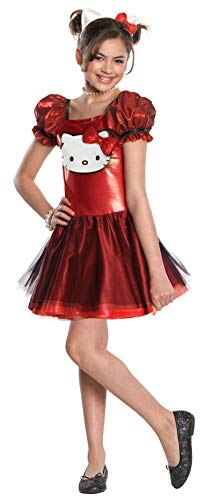 Rotes Hello Kitty™-Kostüm für Mädchen - 5 bis 7 Jahre von Rubie's