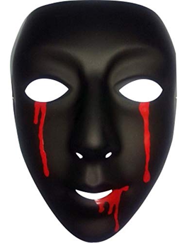 Rubies – S3197 – Maske mit Tränen Blut für Damen – Schwarz – Einheitsgröße von Rubies