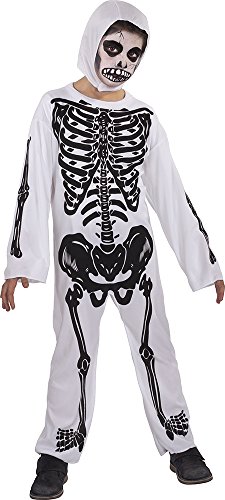 Rubie's S8203-M RX Skelett Kostüm Kinder, Unisex, weiß, M (5-7 años) von Rubies