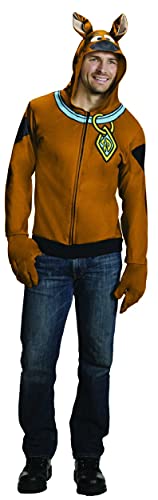 Rubies Kostüm Herren Scooby Doo Hoodie, Braun, L von Rubies