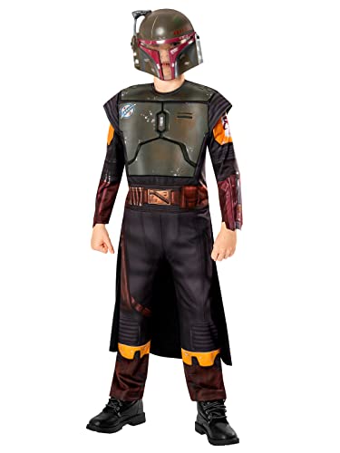 Rubies Offizielles Star Wars Book of Boba Fett – Boba Fett Deluxe-Kinderkostüm, Kinder-Kostüm, Alter 9–1 Jahre, Halloween, Halloween von Rubie's