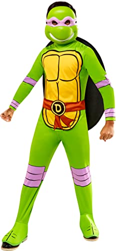 Rubie's Teenage Mutant Ninja Turtles Donatello-Kostüm für Kinder, Jumpsuit, Muschel und Halbmaske, wie abgebildet, Größe M von Rubie's