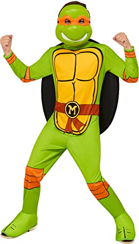 Rubie's Teenage Mutant Ninja Turtles Michelangelo-Kostüm für Kinder, Jumpsuit, Muschel und Halbmaske, wie abgebildet, Größe S Rubie's Teenage Mutant Ninja Turtles Michelangelo-Kostüm für Kinder, Jumpsuit, Muschel und Halbmaske, wie abgebildet, Größe S von Rubie's
