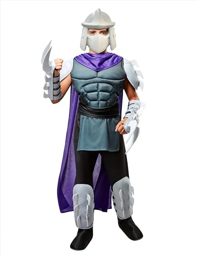 Rubie's Teenage Mutant Ninja Turtles Shredder Deluxe gepolstertes Kostüm Top mit Umhang und Maske, Größe M Rubie's Teenage Mutant Ninja Turtles Shredder Deluxe gepolstertes Kostüm Top mit Umhang und Maske, Größe M von Rubie's