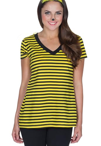 PartyXPeople V-Shirt Biene Karneval Fasching | Kostüm Biene Damen | Bienchen Verkleidung | Oberteil Tierkostüm Ringel gelb schwarz 13322-34/36 PartyXPeople V-Shirt Biene Karneval Fasching | Kostüm Biene Damen | Bienchen Verkleidung | Oberteil Tierkostüm Ringel gelb schwarz 13322-34/36 von PartyXPeople