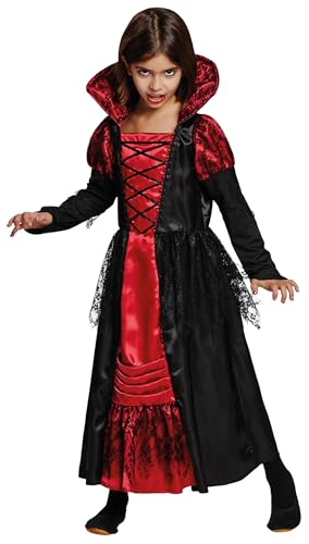 PartyXPeople Vampir Prinzessin Kinder Kostüm schwarz-rot 12851-140 von PartyXPeople