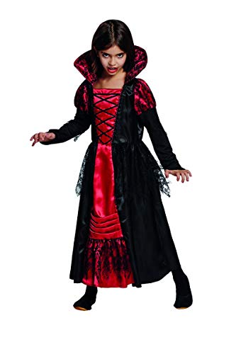 PartyXPeople Vampir Prinzessin Kinder Kostüm schwarz-rot 12851-140 von PartyXPeople