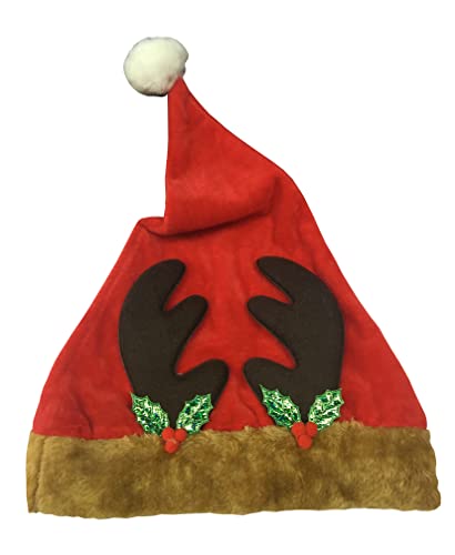 Rubie's Weihnachtsmannmütze, Rentierholz, rot, 156613 Rubie's Weihnachtsmannmütze, Rentierholz, rot, 156613 von Rubie’s