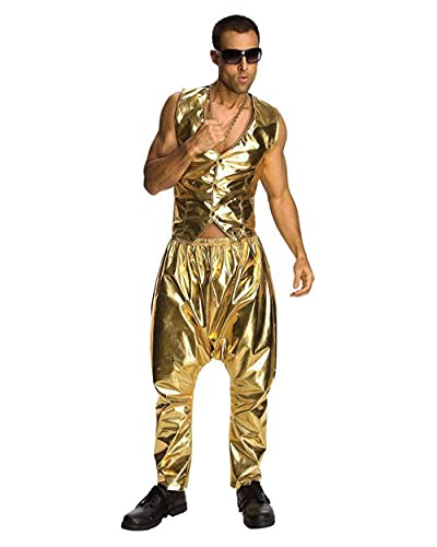 Rubie's offizielles Disco-Kostüm für Erwachsene, Disco-MC-Weste – Gold, Größe M von Rubie's