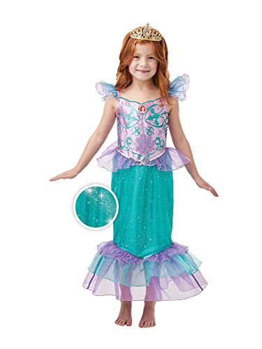 Rubie's offizielles Disney-Kostum, Prinzessin Ariel, Meerjungfrau, Glitzer, Mädchen-Kostüm von Rubie´s