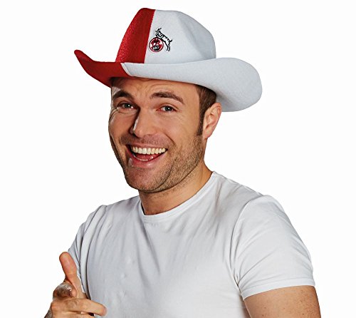 Rubies 1.FC Köln - Fan Zubehör - Hut Mütze Cap Fedora Cowboyhut Sonnencap Hennes (Cowboyhut) von Rubies