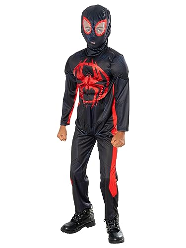 Rubie's 1000731XXS Miles Morales Kinder Deluxe Kostüm Spiderman Kinder Verkleidung Jungen schwarz/rot Halloween Rubie's 1000731XXS Miles Morales Kinder Deluxe Kostüm Spiderman Kinder Verkleidung Jungen schwarz/rot Halloween von Rubie's